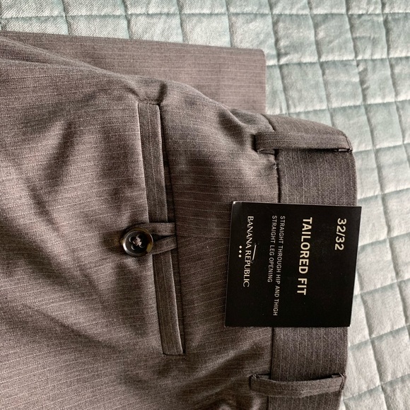 Banana Republic Factory gray pinstripe slacks. - Picture 6 of 6